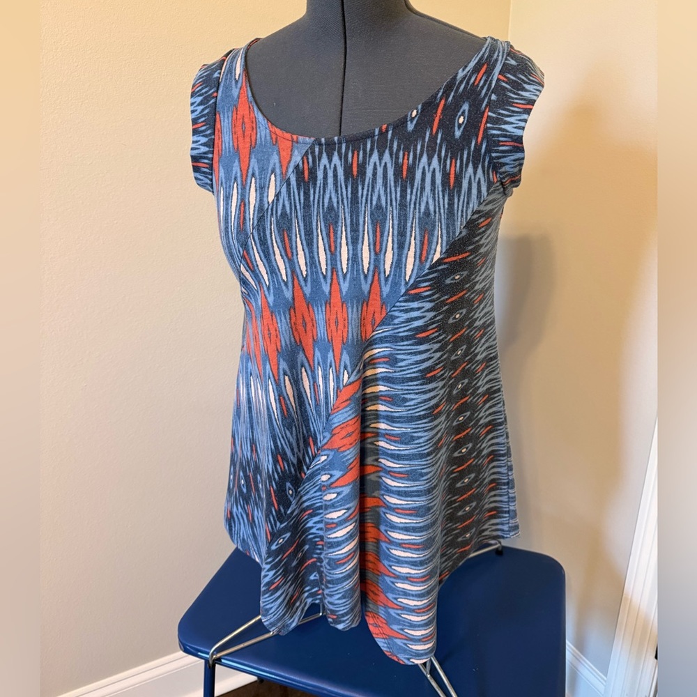 new directions Blue & Orange Abstract Swing Tank